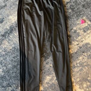 Adidas gray and black Athletic track pants
